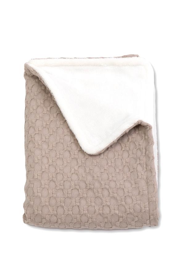 Coperta Culla 100x75 - Honey, in bambù organico + spugna peluche